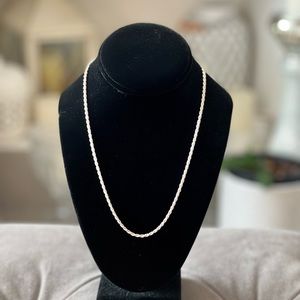 Sterling Silver 20” Heavy Rope Chain